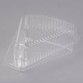 Clear Hinged Slice Container with Low Dome Lid I198299