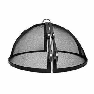 Welded Hybrid Steel Hinged Round Fire Pit Safety Screen X798482