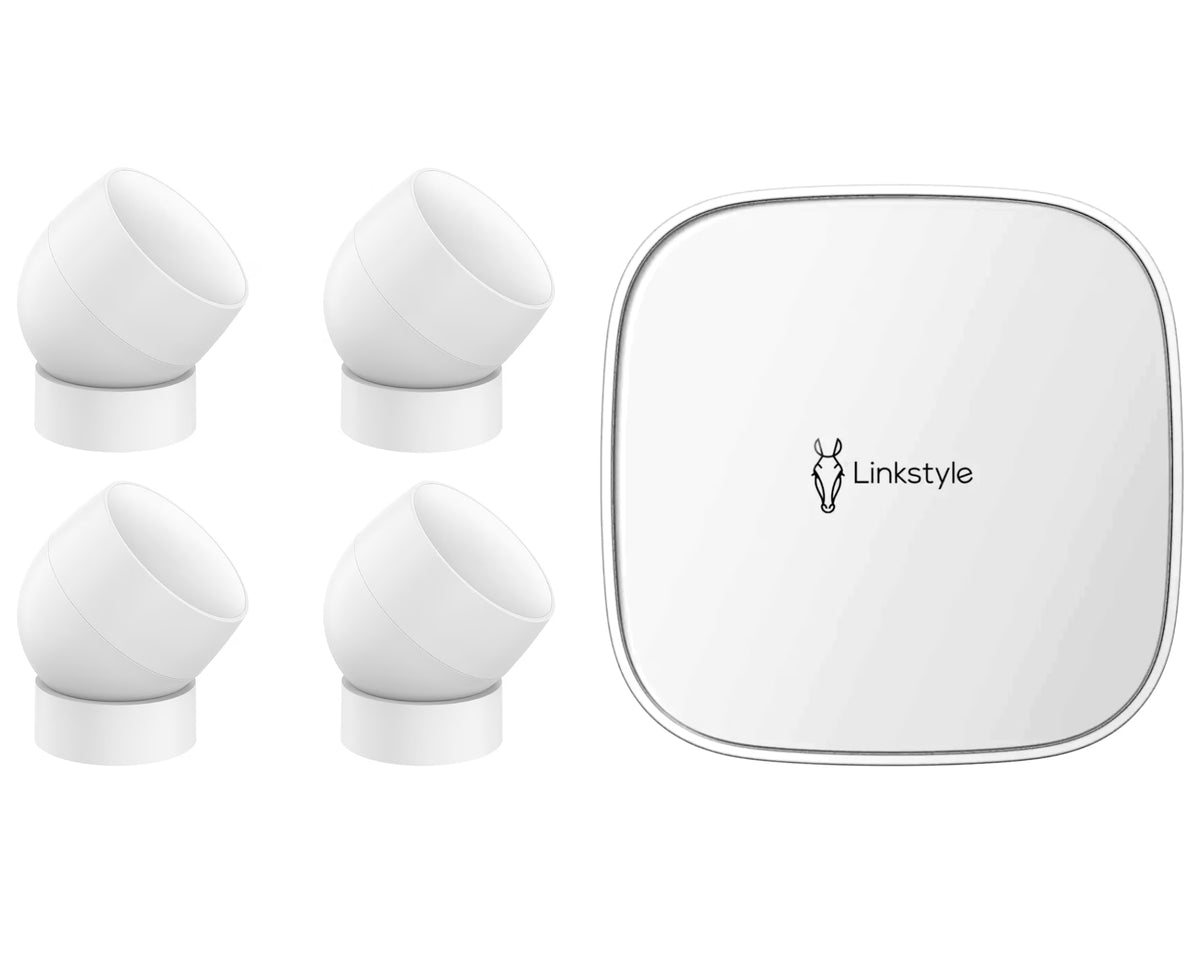 PIR Motion Sensor Plus Wireless Security Hub with Alarm 5Pcs Bundle P9647