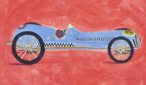 Retro Racer Canvas Art G7411