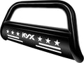 Black 3" Brush Grille Guard Front Bumper with Removable Skid Plate H389727