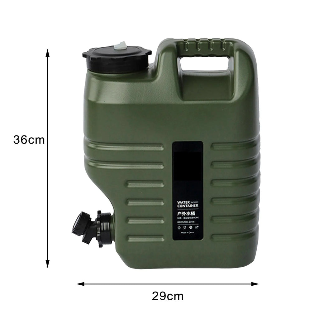 Green 18L Camping Water Storage Jug with Spigot W61924