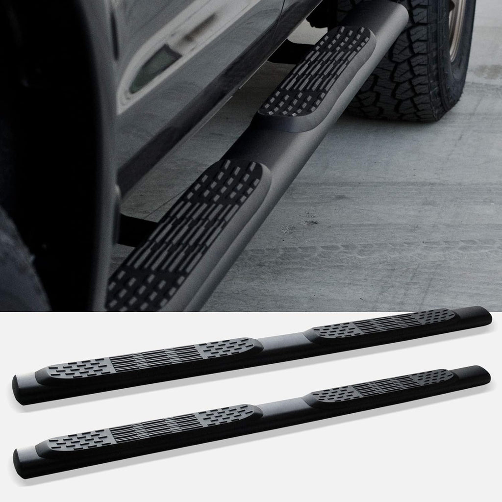 5 Oval Side Step Nerf Bars Matte Black F742217