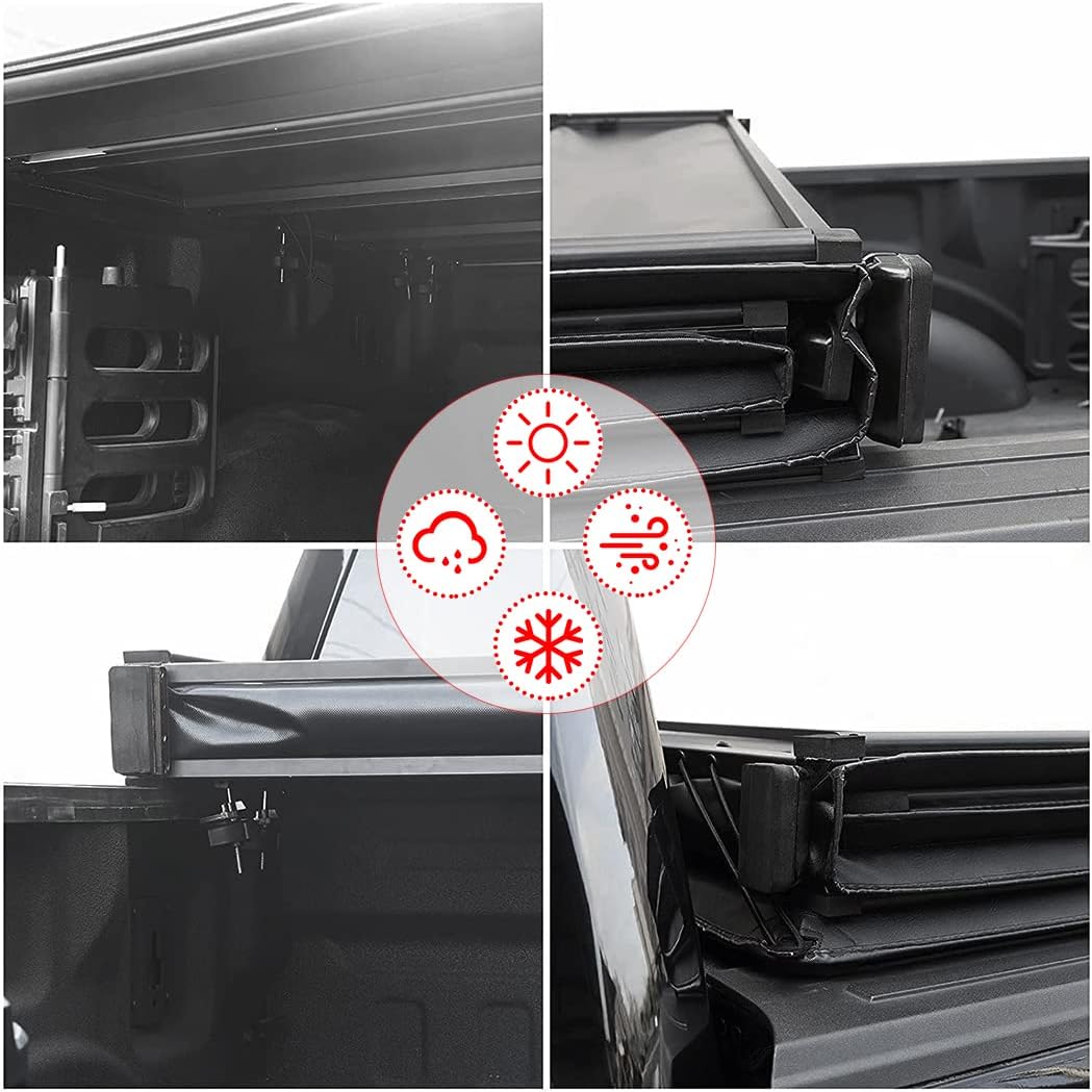 Soft Folding Truck Bed Tonneau Cover for Chevy Colorado/GMC Canyon 2015-2021 Fleetside 5FT Bed E755793