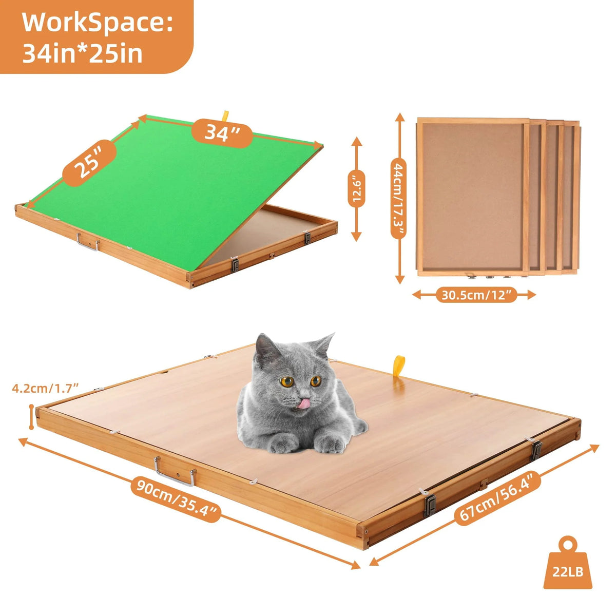 1500pcs Portable Jigsaw Puzzle Table with 4 Drawers X51865
