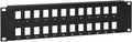 24 Port 19" 2U Blank Keystone Patch Panel, 10 Pack W868