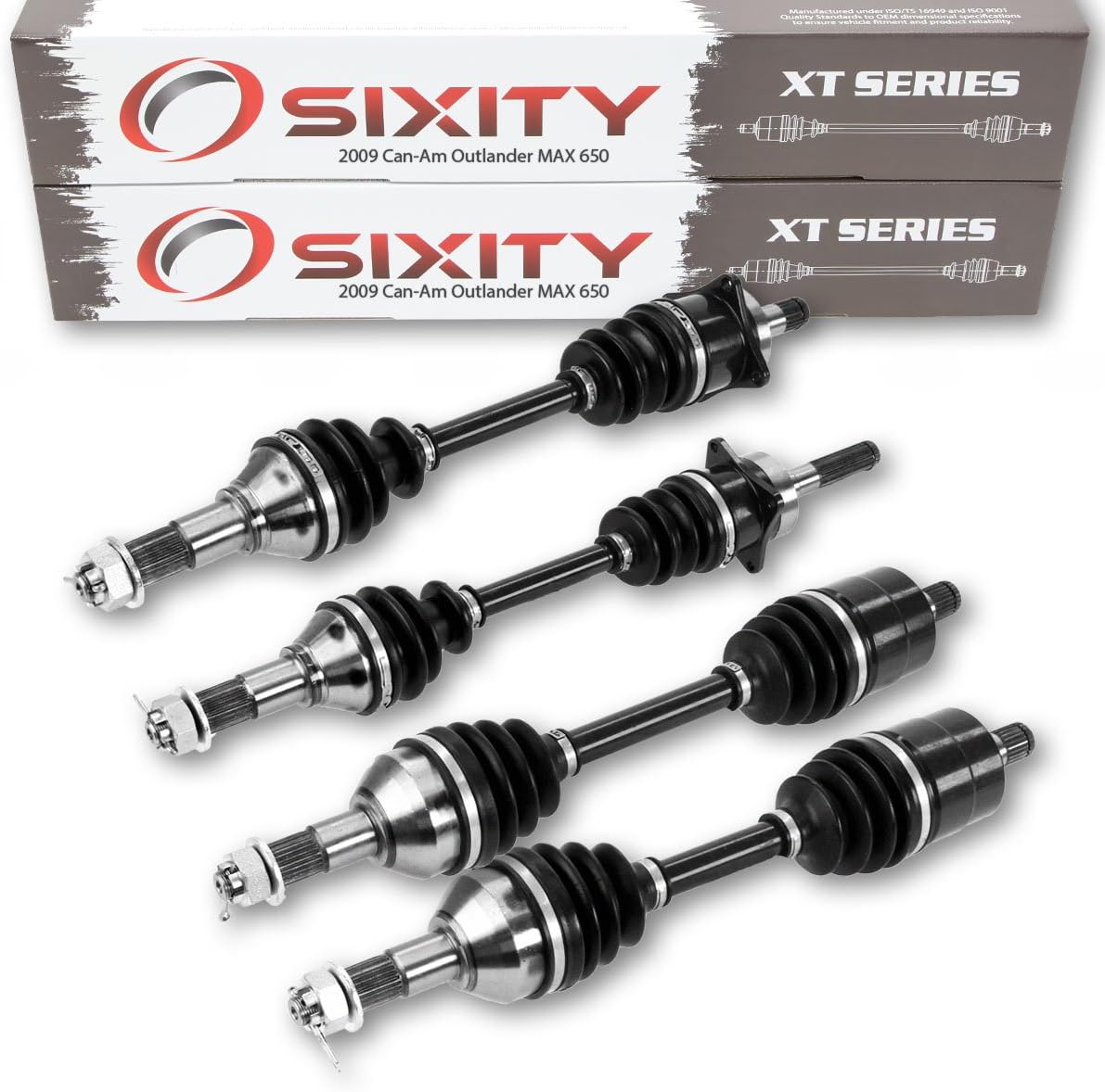 Front Rear Left Right Axles for Can-Am Outlander MAX 650 4X4 T2317