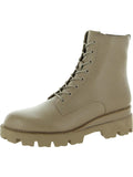 Leather Ankle Combat Boots Brown 7.5 Medium C139085