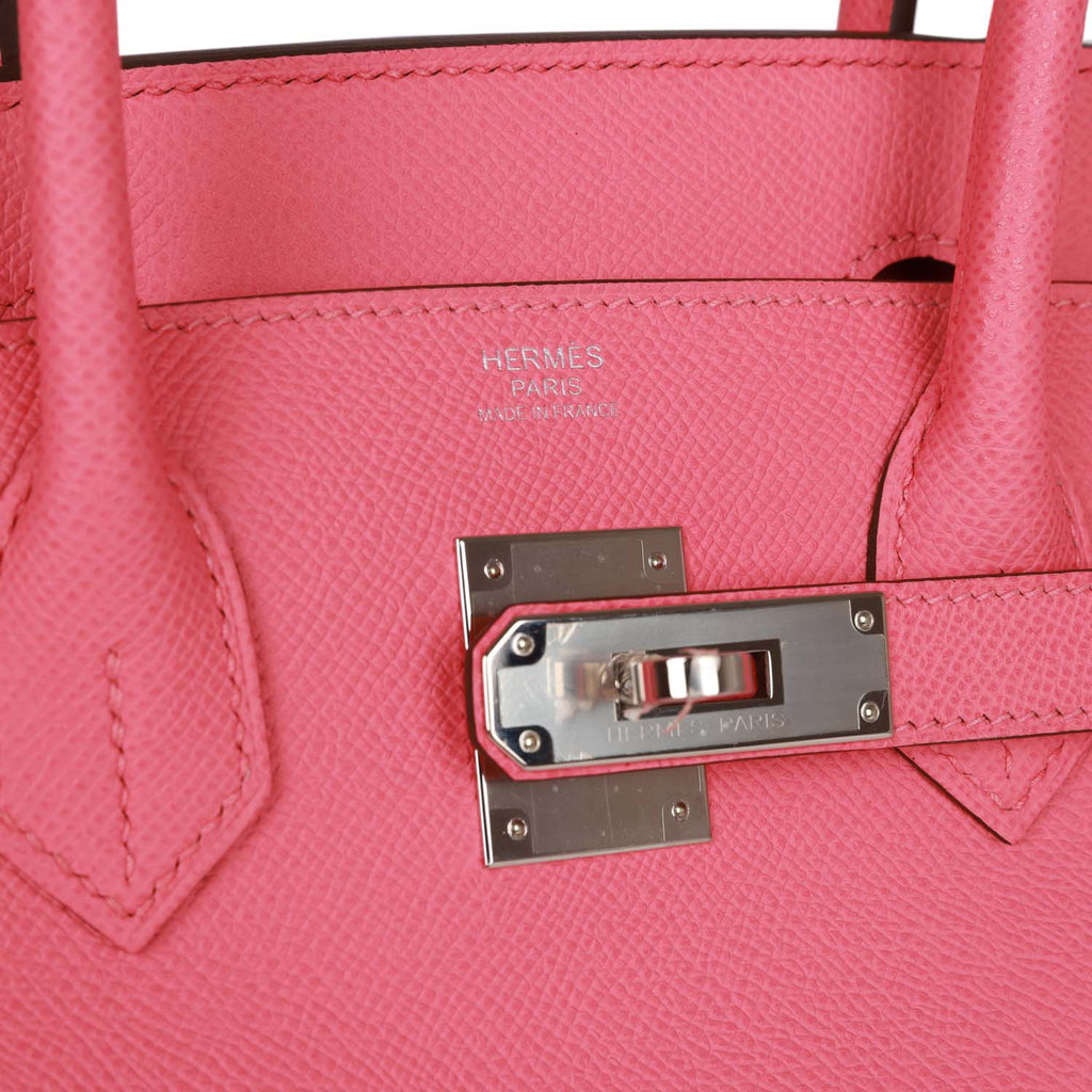 Pre-owned 30 Rose Confetti Epsom Handbag S5313