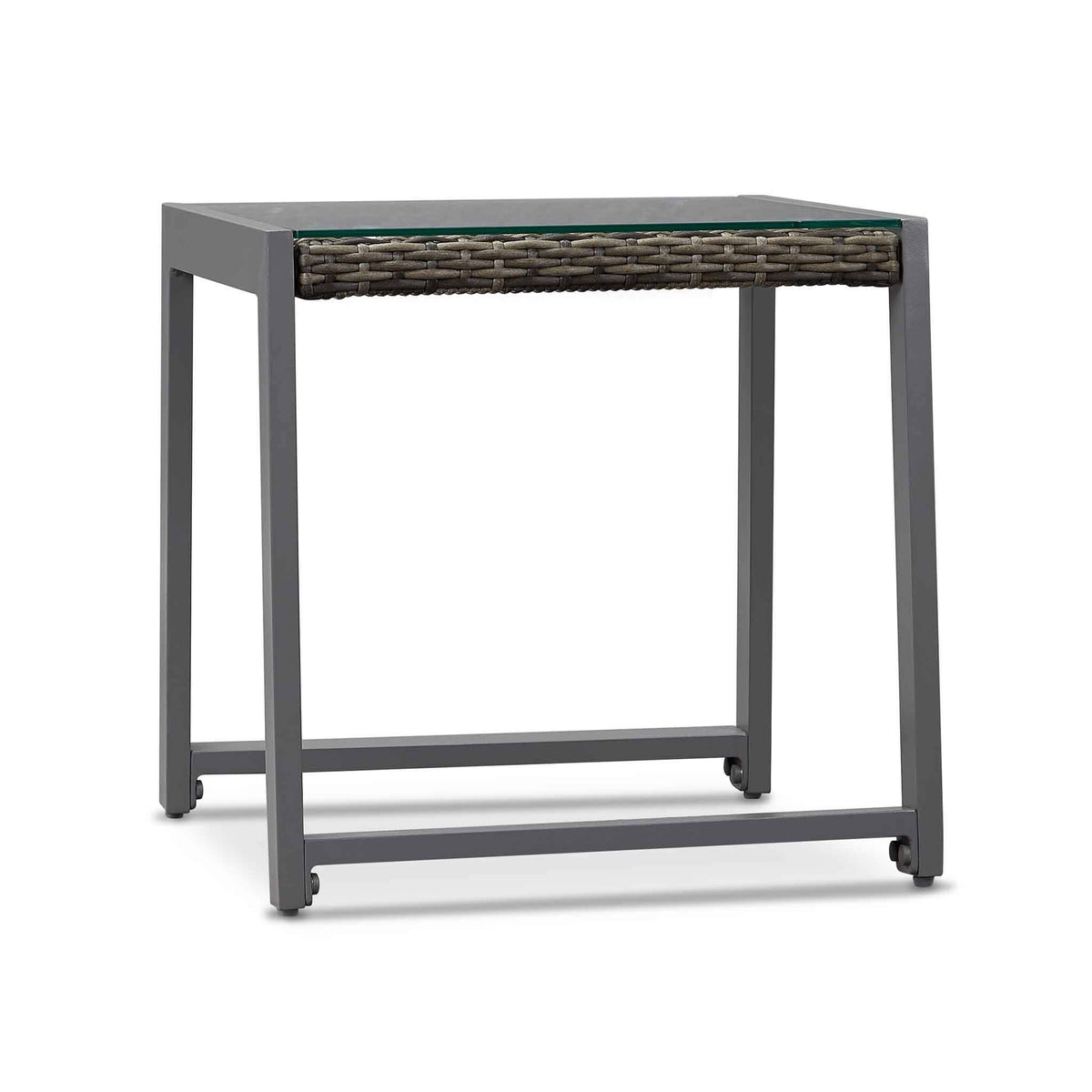 Gray Aluminum Patio End Table, 2 count O591757