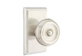Satin Nickel Privacy Knob with Rectangular Rose U325602