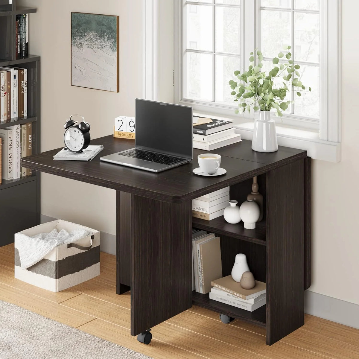 Space Saving Folding Dining Table with 2 Tier J9937