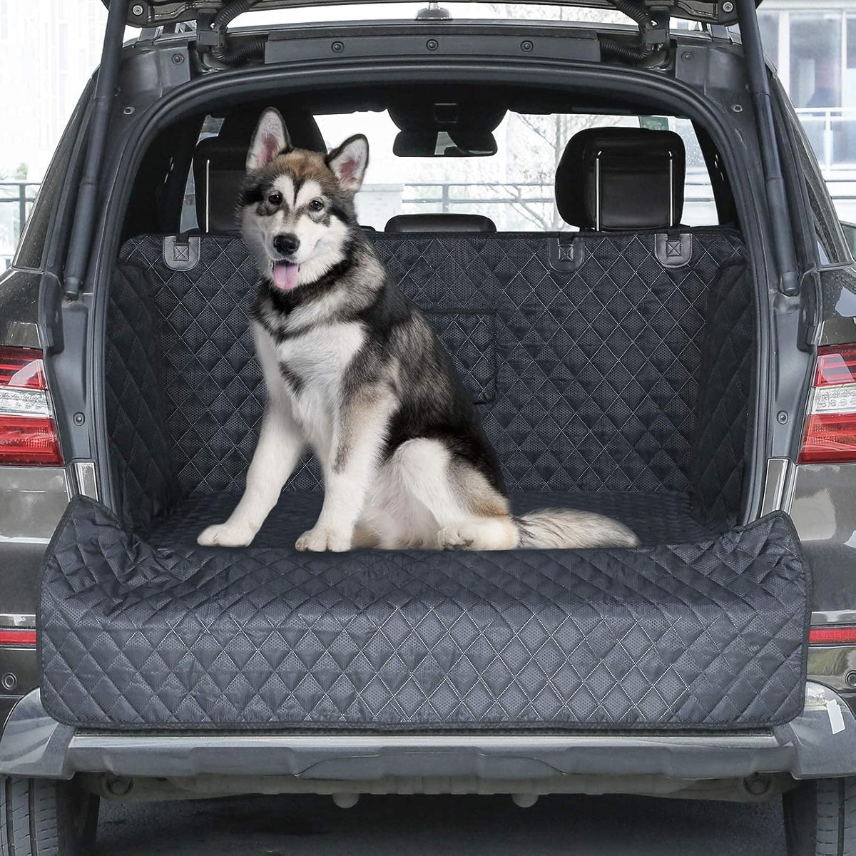Waterproof Pet Cargo Liner with Bumper Flap Protector, Pack of 2 O85729