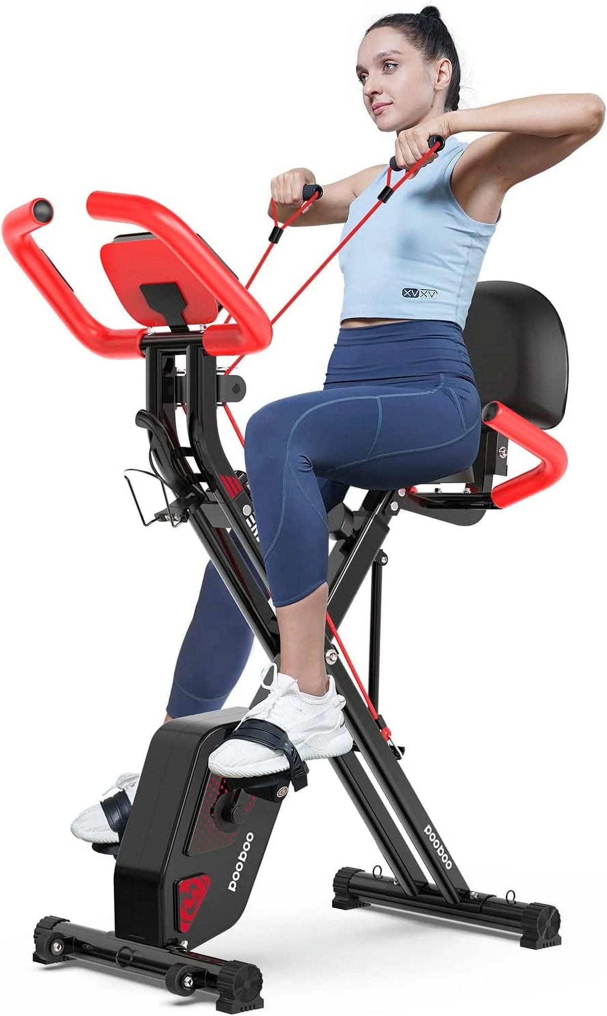 4-in-1 Folding Magnetic Exercise Bike T5736
