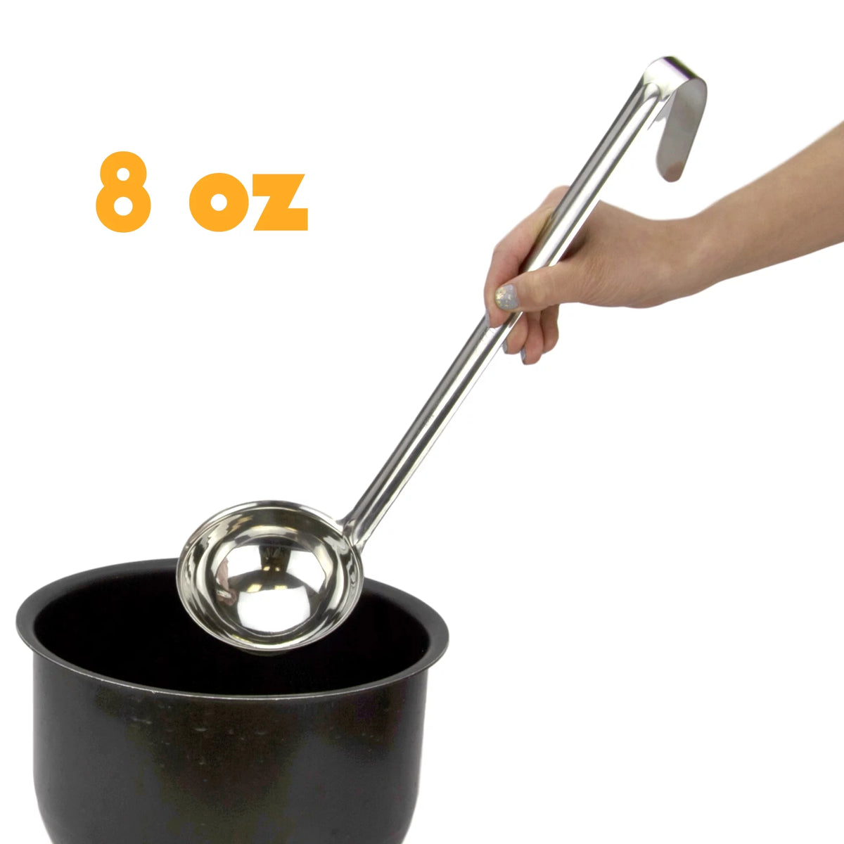 2 Pack 8 Oz Stainless Steel Soup Ladle Z154815