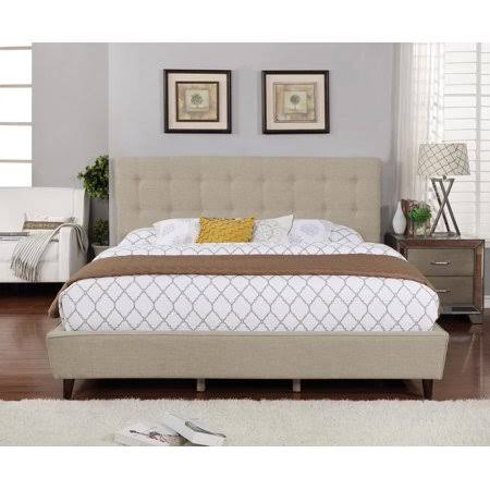 King Sized Gray Linen Panel Headboard M47733