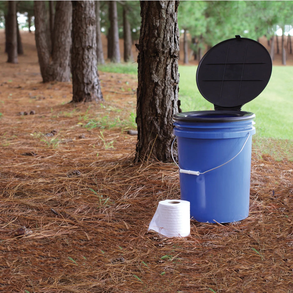 Black Bucket Toilet Seat with Lid K5533