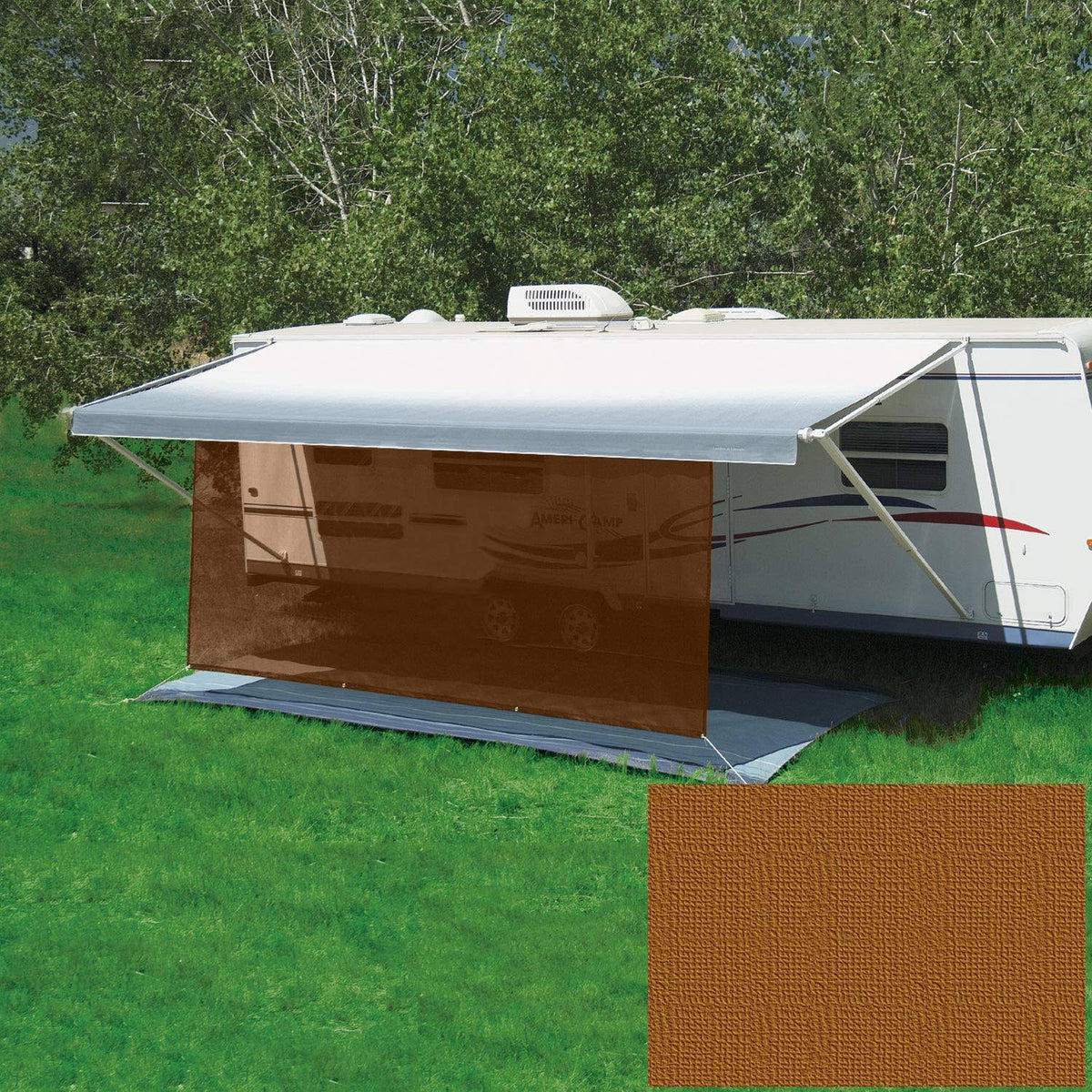 Sierra Brown 6' x 10' Weather Resistant Awning H28966