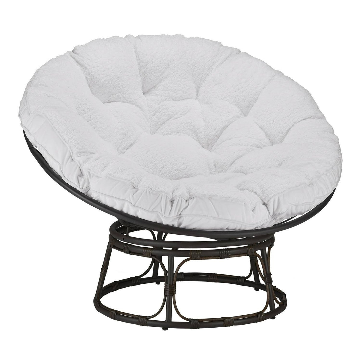 Navy Fabric Papasan Chair S53102