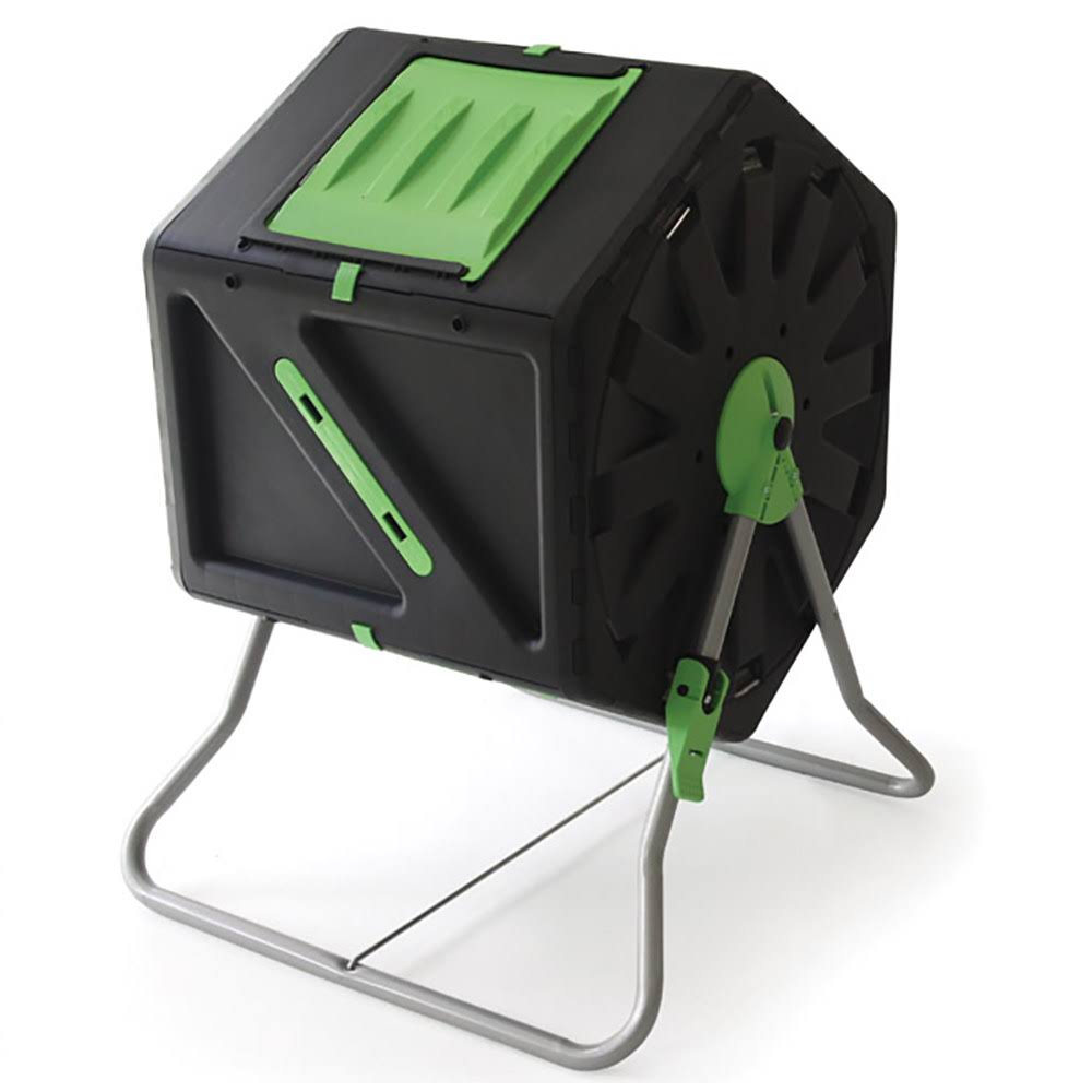 28 Gal Black Garden Composter with Hand Tool Kit D179