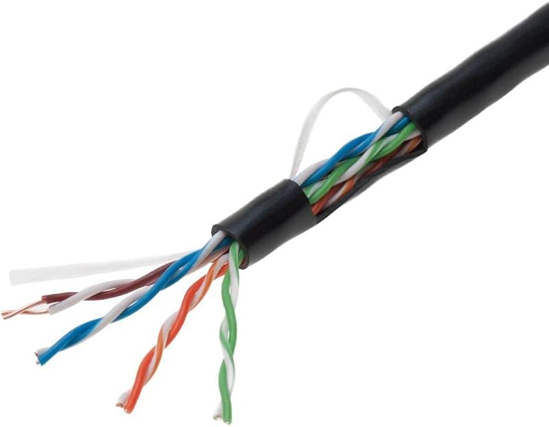 1000ft Cat5e Gray Solid 24AWG Shielded FTP Bulk Network Cable Pack of 2 C752721