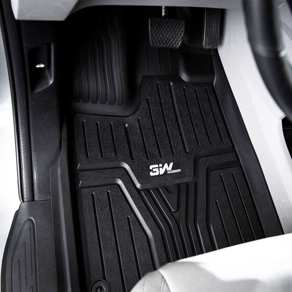Black TPE All Weather Custom Fit Floor Liner and Cargo Mats U174