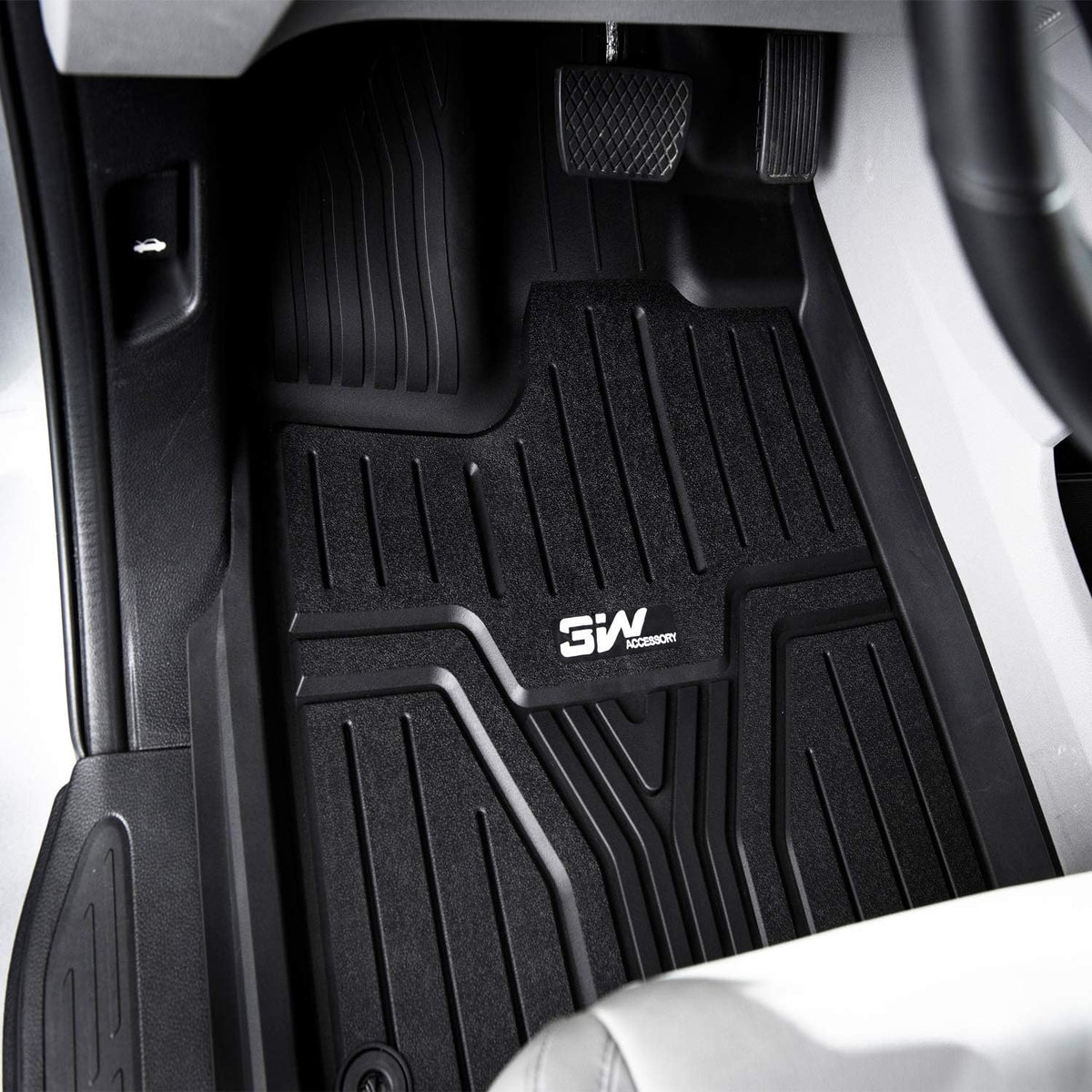 Black TPE All Weather Custom Fit Floor Liner and Cargo Mats U174