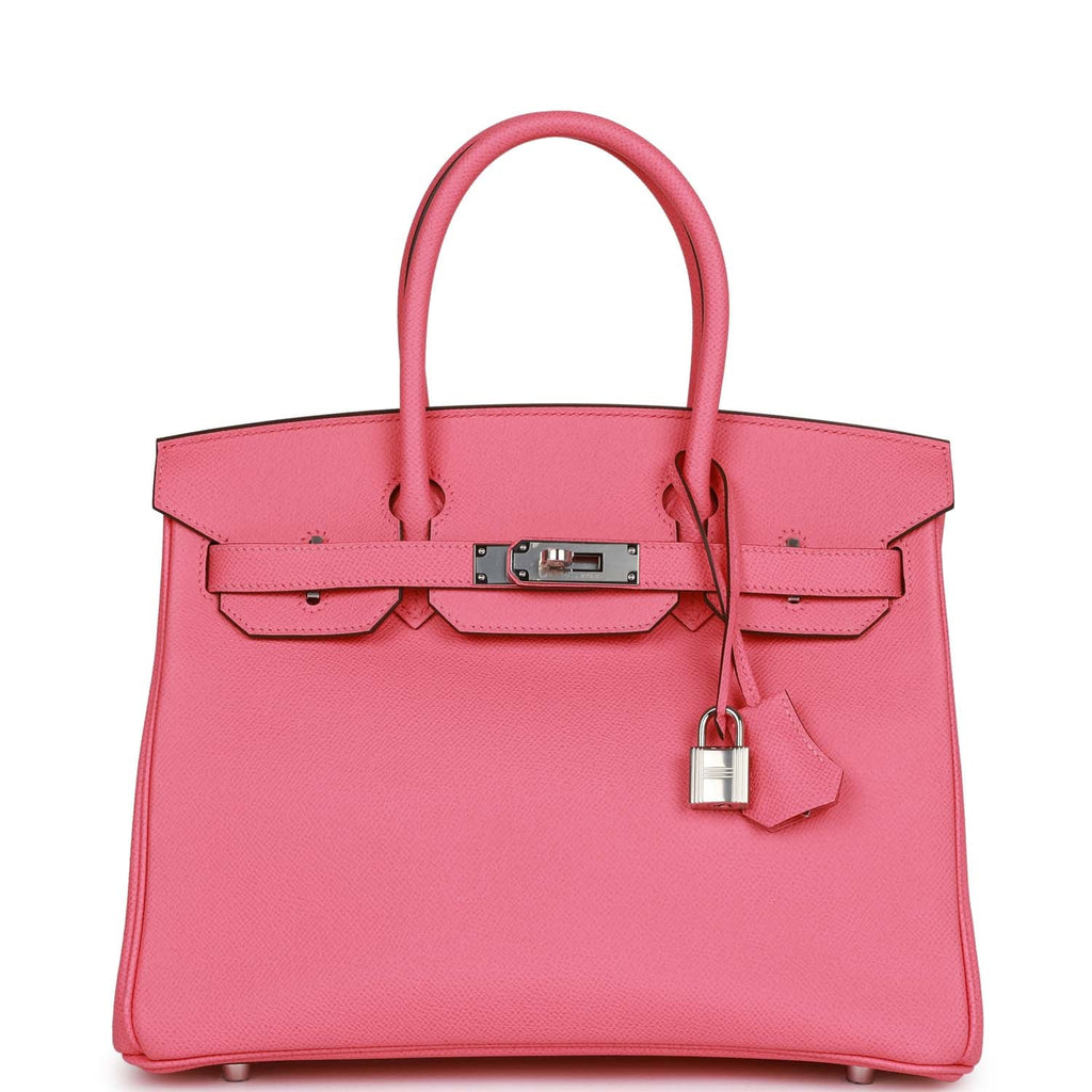 Pre-owned 30 Rose Confetti Epsom Handbag S5313