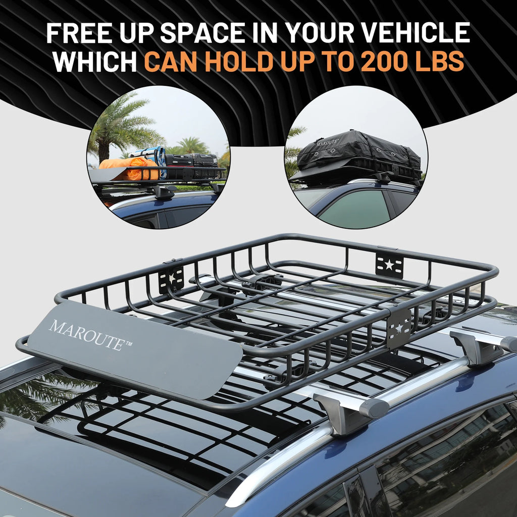 Roof Rack Carrier Basket Universal 51" X 36" X 5" Rooftop Cargo Carrier Basket D7934