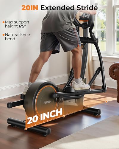 Elliptical Exercise Machine 20IN Stride 16 Resistance Levels V43878