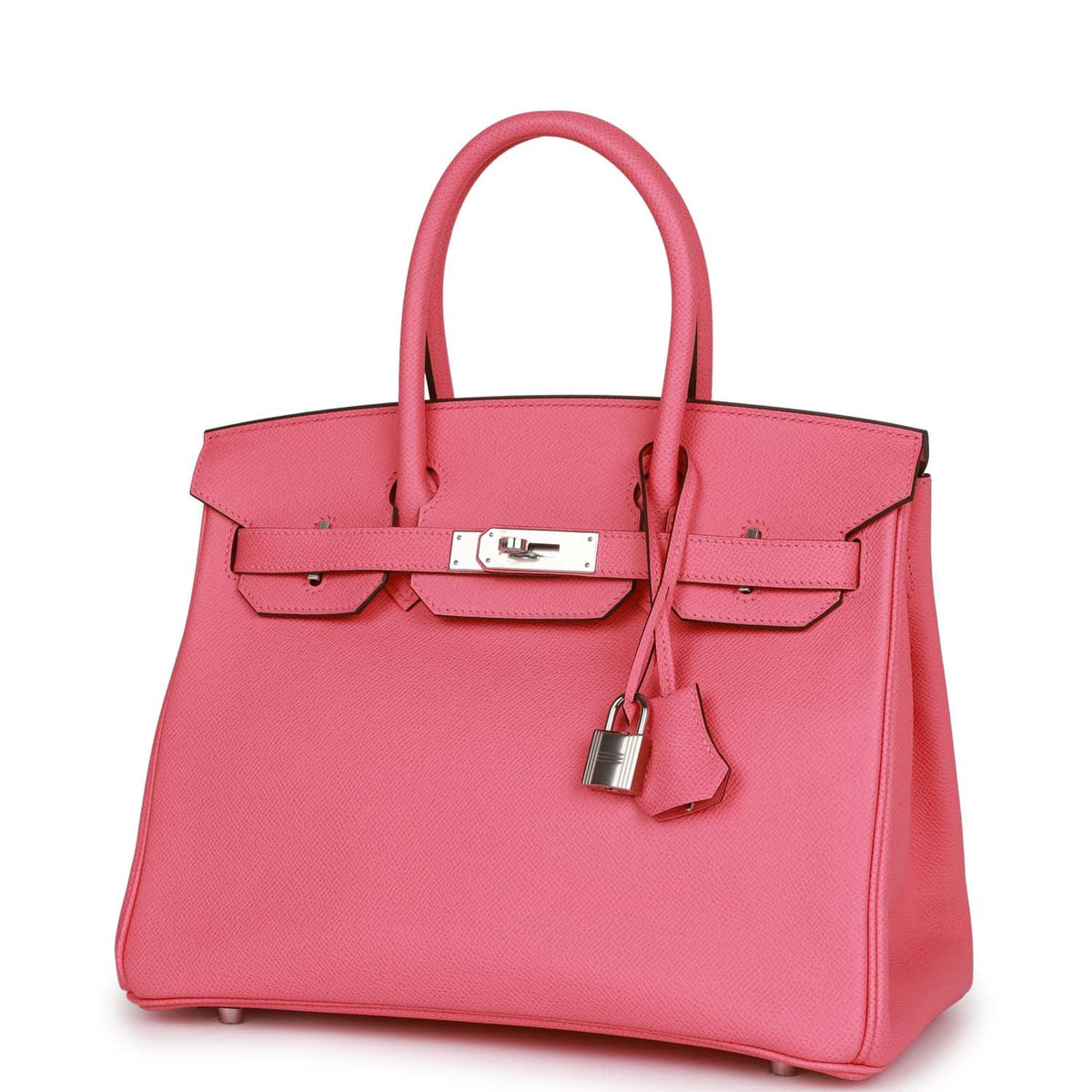 Pre-owned 30 Rose Confetti Epsom Handbag S5313