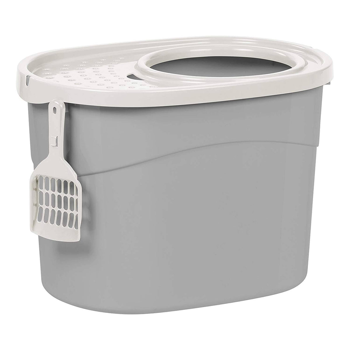 Grey Top Entry Cat Litter Box N3088