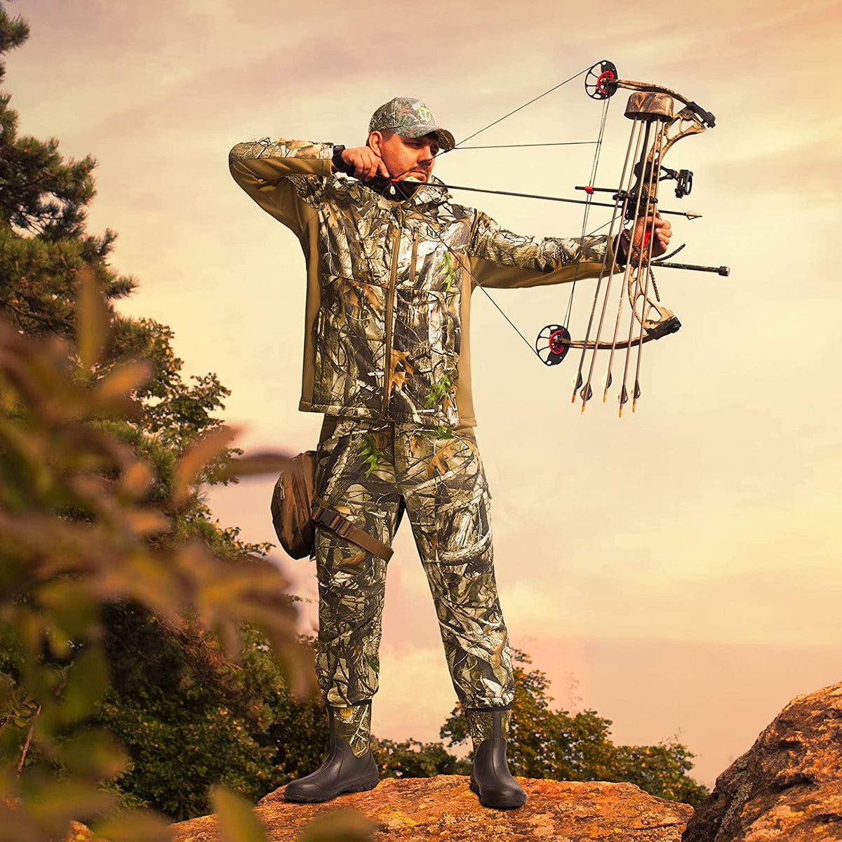 Hunting Jacket and Pants with Fleece Lining I791492