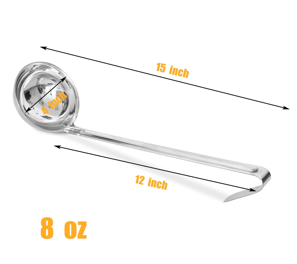 2 Pack 8 Oz Stainless Steel Soup Ladle Z154815
