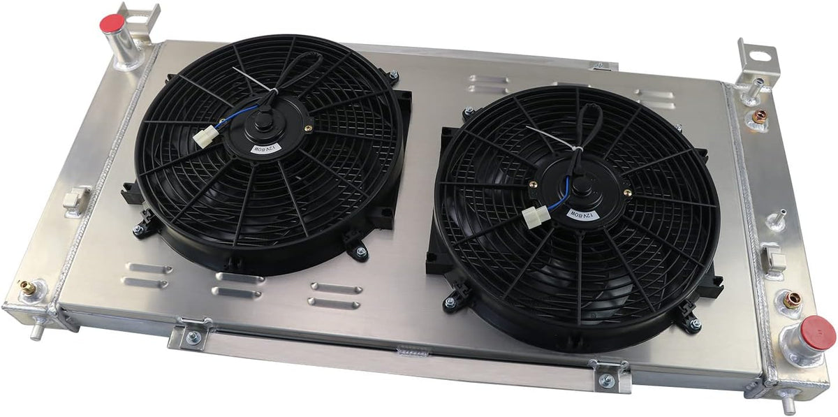 3 Row Aluminum Radiator with Electric Fan Shroud Kit B2783