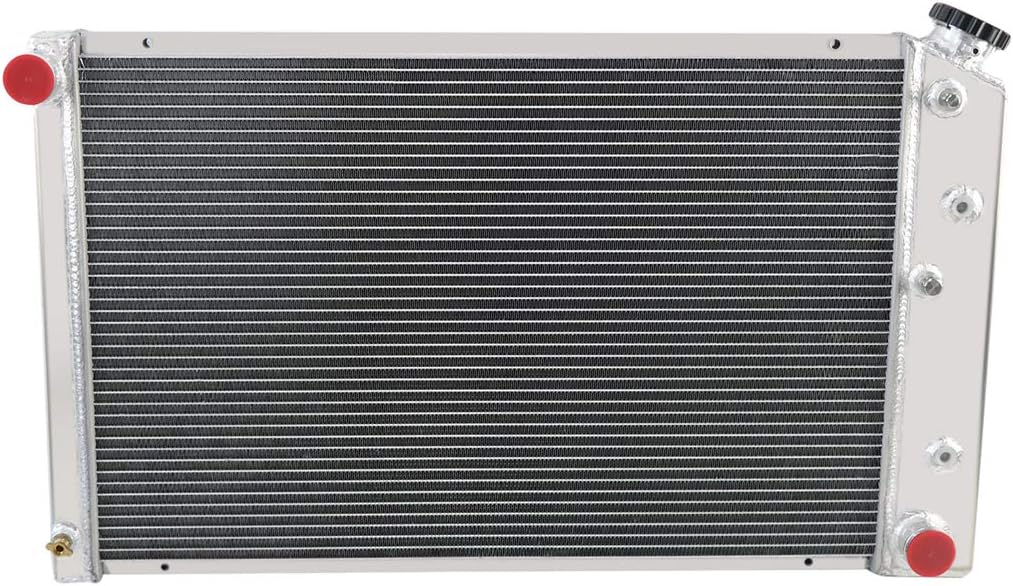 3 Row Aluminum Radiator with Fan Shroud and Thermostat Kit, 32 Overall Width R8342