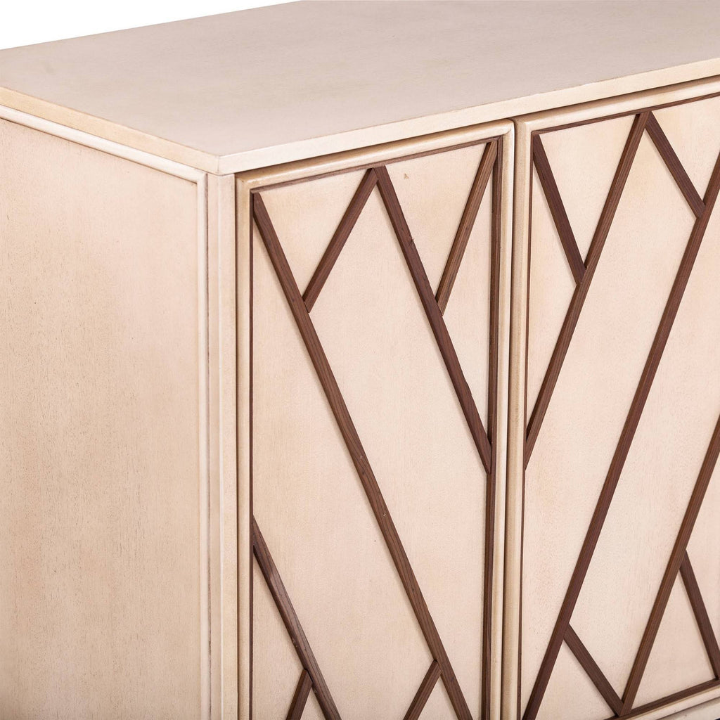 Antique Cream/Black Art Deco Buffet B6136