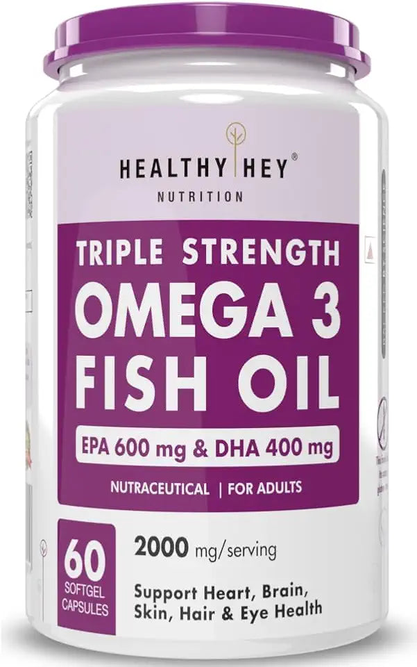 Omega 3 Fish Oil 60 Softgel EPA 600 DHA 400 Supplement K422