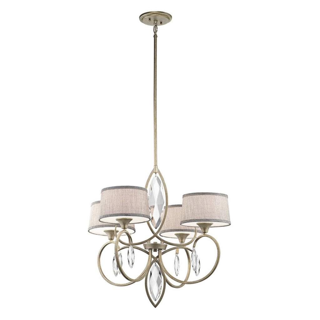 4 Light Chandelier Olde Bronze V851