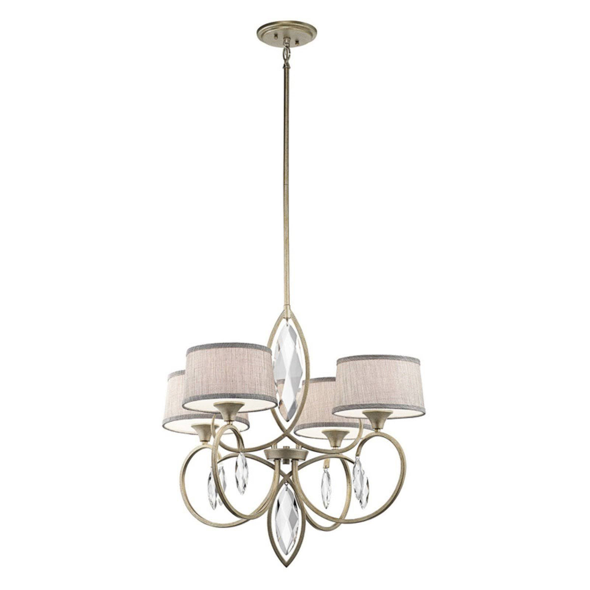 4 Light Chandelier Olde Bronze V851