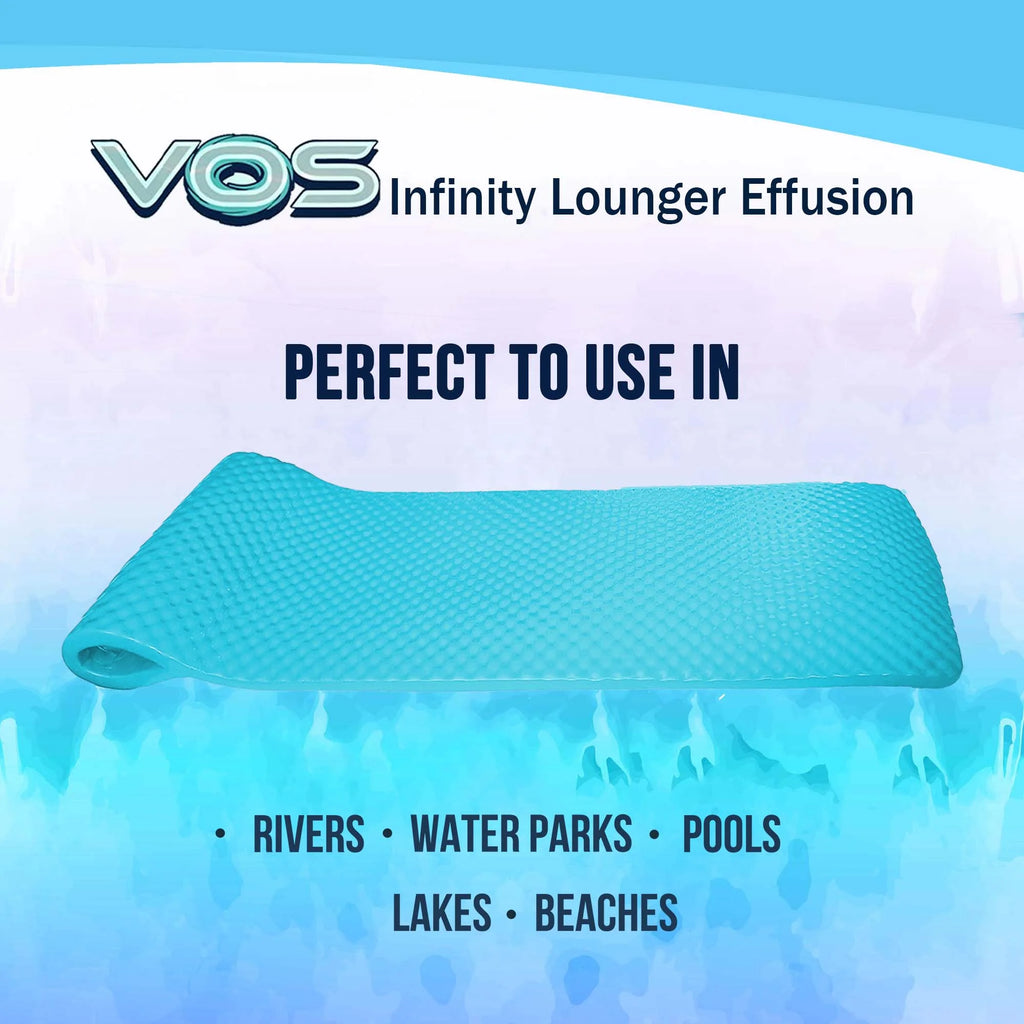 Seafoam Blue Foam Swimming Pool Lounger Mat Z29313