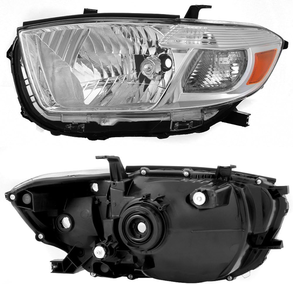 Headlights Pair Driver Left Passenger Right Side Replacement E1348