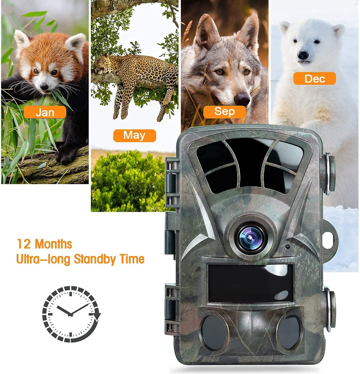 1520P IP66 Waterproof Trail Camera with Night Vision B37711