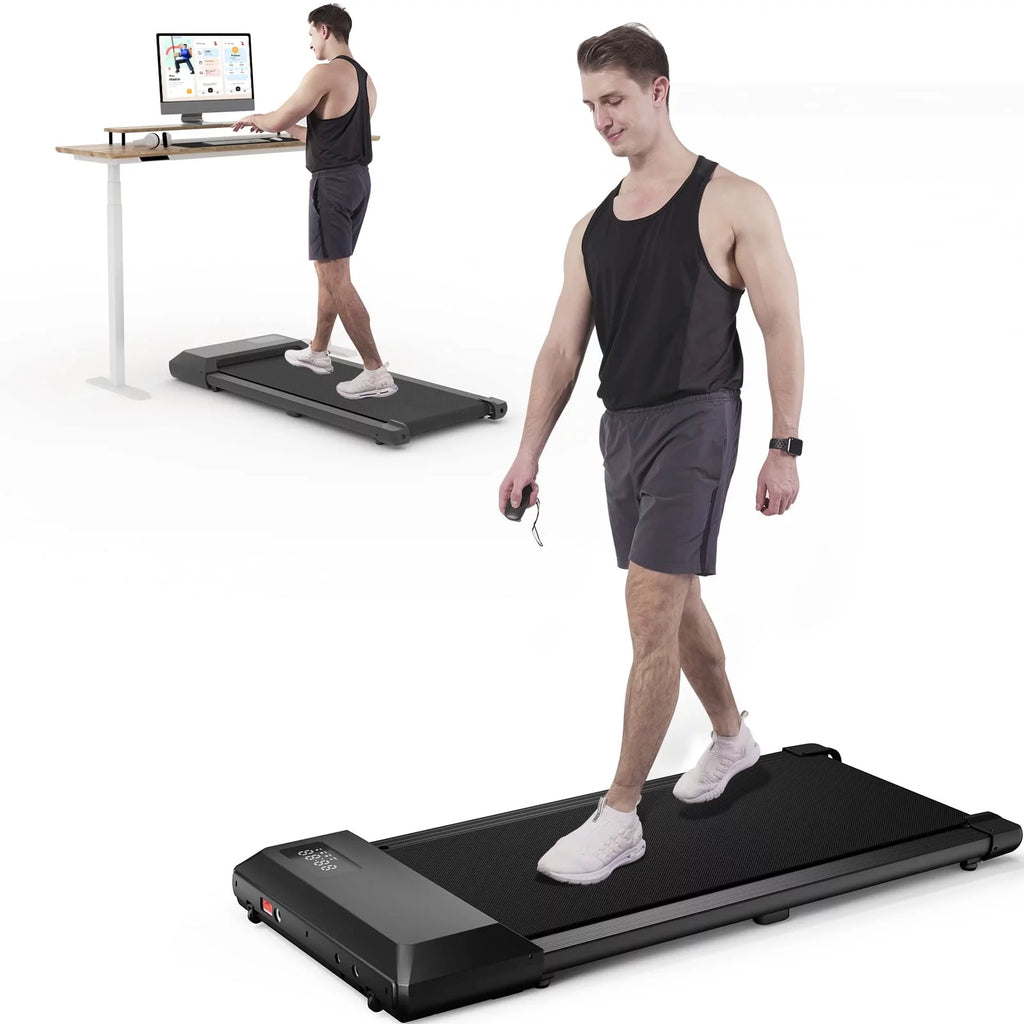 2.5Hp Walking Pad Under Desk Treadmill with Remote Control and LED Display E13166