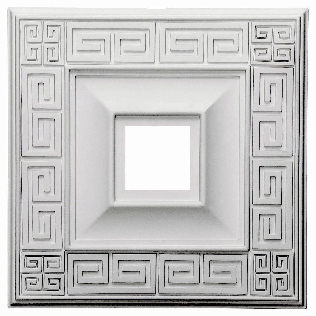 18x22W x 18x22H x 3 1/2x22ID x 1 1/8x22P Ceiling Medallion F87138