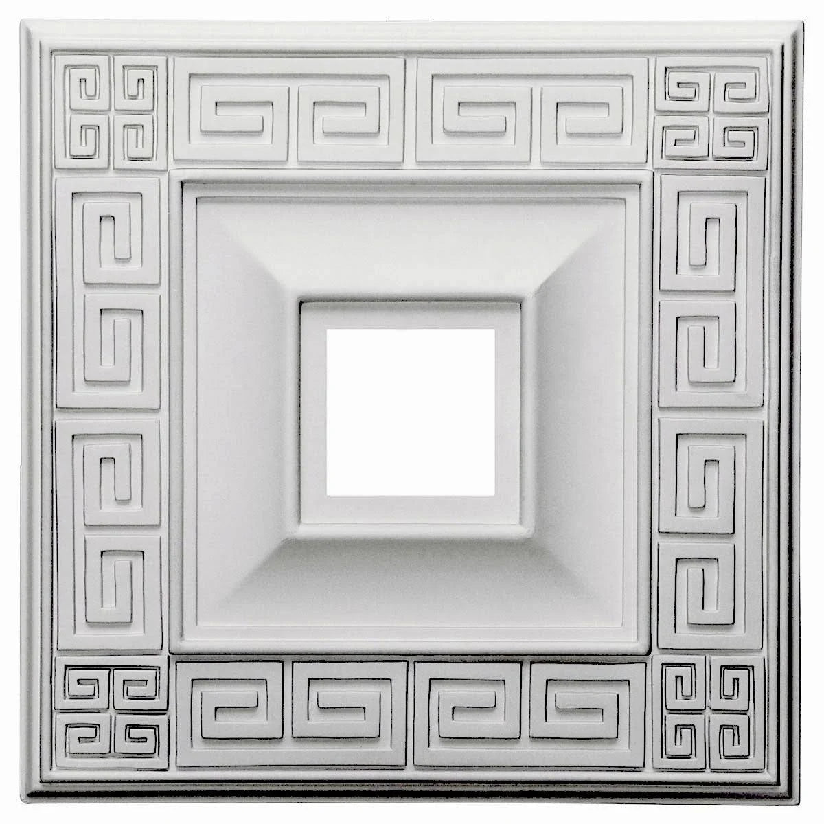 18x22W x 18x22H x 3 1/2x22ID x 1 1/8x22P Ceiling Medallion F87138