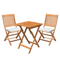 3 Piece Acacia Wood Folding Bistro Set D5688