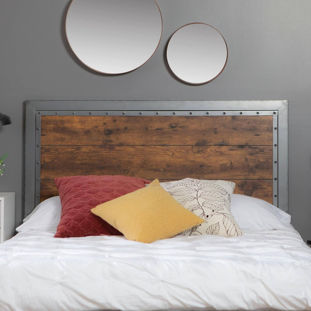 Queen Metal and Wood Headboard F166
