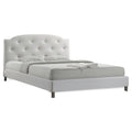 White Full Wood Bed M4278