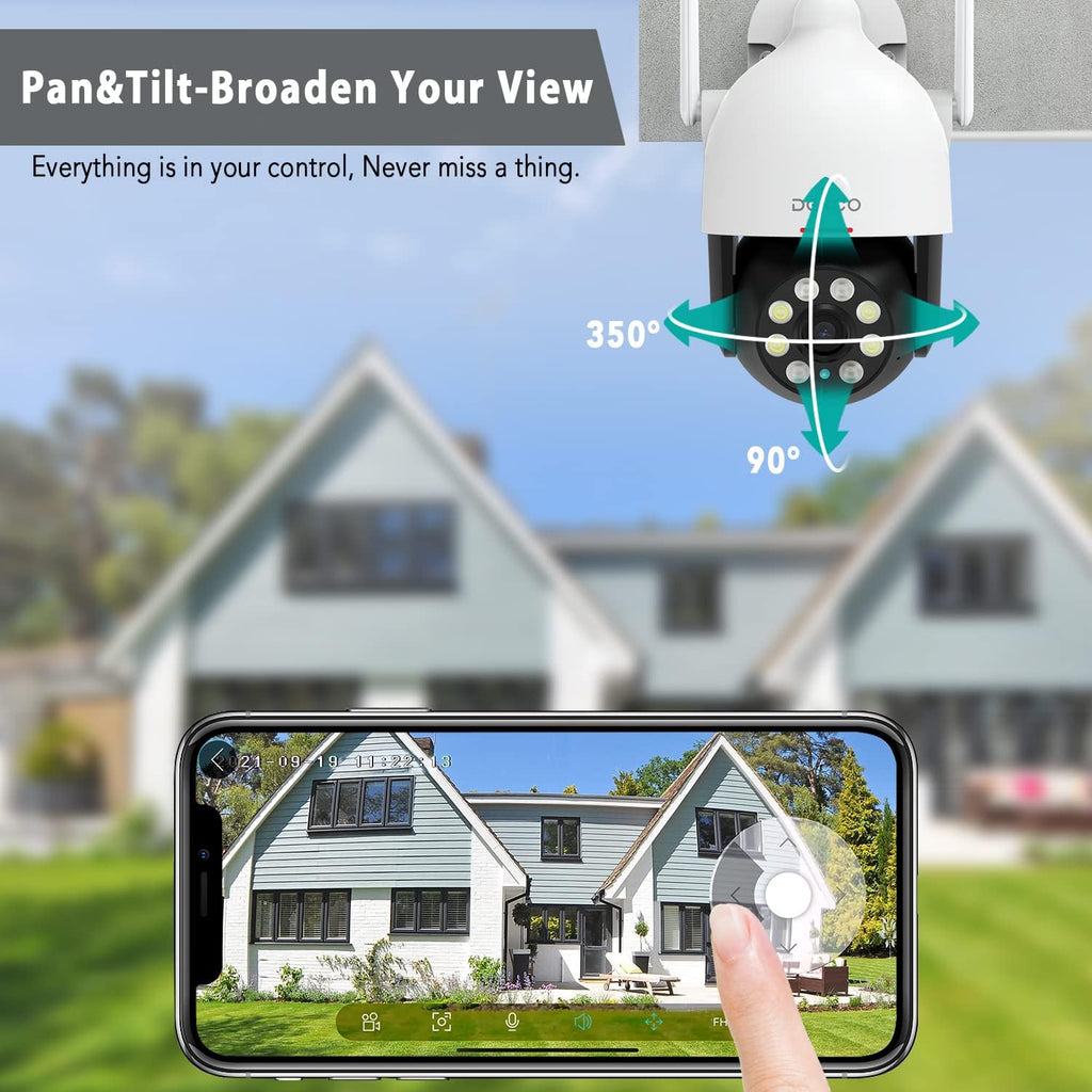1080P Dome Security Camera with Motion Detection and Siren U908